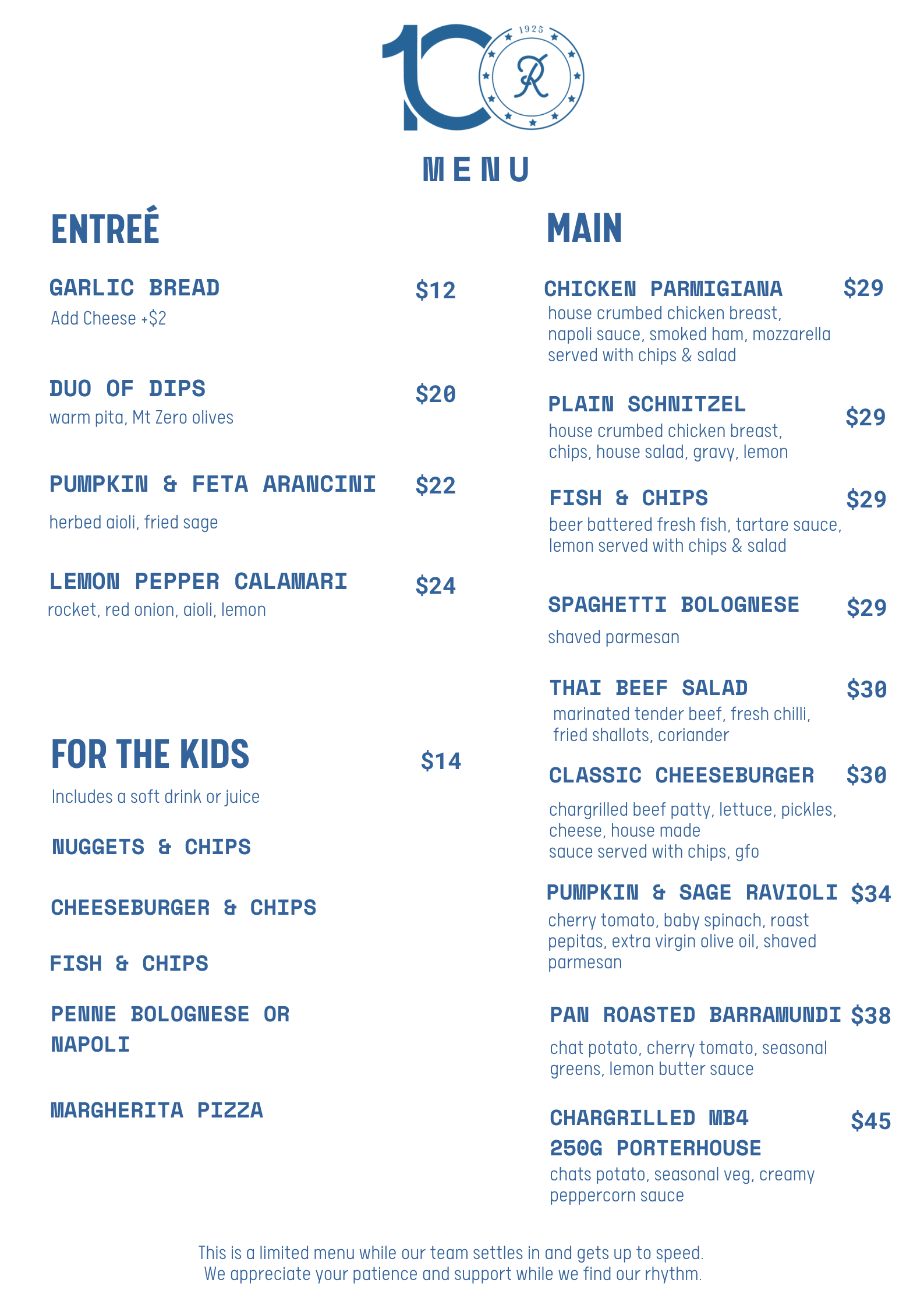 Re-Launch Menu